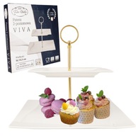 DVOJRADOVÝ PORCELÁNOVÝ VZOR, DVOJPOSLAVNÝ, STOJAN NA TOrtu, Ovocie, VIVA DVOJRADOVÝ PORCELÁNOVÝ VZOR, DVOJPOSLAVNÝ, STOJAN NA TOrtu, Ovocie, VIVA