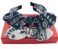 BANDANA GUMY DO VLASOV, 2 KUSY, BIELA NAVY BANDANA GUMY DO VLASOV, 2 KUSY, BIELA NAVY
