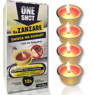 OneShot NoZanzare Sviečka pre komáre a čierne muchy 4ks