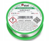 Bezolovnatý cín 0,70 mm/100 g Bez Pb CYNEL 0,7 mm Bezolovnatý cín 0,70 mm/100 g Bez Pb CYNEL 0,7 mm