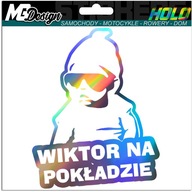 Nálepka na okno WIKTOR ON BOARD HOLOGRAM Nálepka na okno WIKTOR ON BOARD HOLOGRAM
