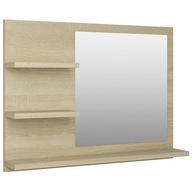 Kúpeľňové zrkadlo, dub sonoma, 60x10,5x45 cm, dosky