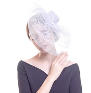 SVADOBNÝ TOQUE KRÉMOVÝ BIELY FASCINÁTOR 497 SVADOBNÝ TOQUE KRÉMOVÝ BIELY FASCINÁTOR 497