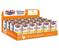 Butchers Delicious Dinners súprava mokrého krmiva pre mačky kuracie 24 x 400 g Butchers Delicious Dinners súprava mokrého krmiva pre mačky kuracie 24 x 400 g