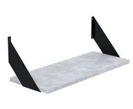 Závesná polica loft kuchyňa izba Betón 60cm Závesná polica loft kuchyňa izba Betón 60cm