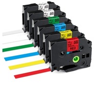 SADA 6 KS pásky 12mm pre Brother PT-H105 COLORS SADA 6 KS pásky 12mm pre Brother PT-H105 COLORS