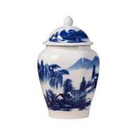 Modro-biely porcelán Temple Zázvorové poháre Temple Jar