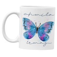 BUTTERFLY hrnček s motýľom, moment, darček BUTTERFLY hrnček s motýľom, moment, darček