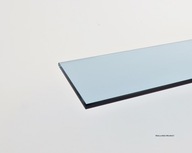 Modrá sklenená polica - antisol 4 mm - 10x40 cm