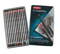 DERWENT GRAPHITINT 12 KS - farebné grafitové ceruzky