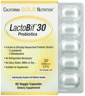 California GOLD Nutrition Probiotic LactoBif 30 miliónov