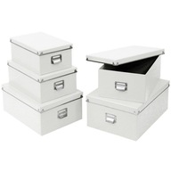 SET BIELECH ELEGANTNÝCH KONTAJNEROV x 5 ks SET BIELECH ELEGANTNÝCH KONTAJNEROV x 5 ks