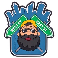 BEARDMAN URBAN Emblém na suchý zips HELIKON Modrá BEARDMAN URBAN Emblém na suchý zips HELIKON Modrá