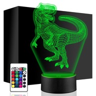 3D NOČNÁ LED LAMPA DINOSAUR + darčeková soška NARODENINY NA DIAĽKU 3D NOČNÁ LED LAMPA DINOSAUR + darčeková soška NARODENINY NA DIAĽKU