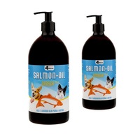 Lososový olej pre psov a mačky 2x 1000 ml 2-BAL Lososový olej pre psov a mačky 2x 1000 ml 2-BAL