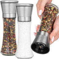 KERAMICKÝ MLÚČEK NA MLETIE SOĽI, PAPRÍ, KORENIA, 210 ml, PÝDLO INOX, 2 ks. KERAMICKÝ MLÚČEK NA MLETIE SOĽI, PAPRÍ, KORENIA, 210 ml, PÝDLO INOX, 2 ks.