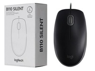 Logitech B110 SILENT optická myš, tichá, čierna Logitech B110 SILENT optická myš, tichá, čierna