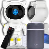 STARS PROJECTOR Súprava so sivým ZVLHČOVAČOM LED astronautského nočného svetla STARS PROJECTOR Súprava so sivým ZVLHČOVAČOM LED astronautského nočného svetla