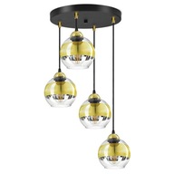 Stropné LED lustrové svietidlo GLASS EZ4 z čierneho zlata Stropné LED lustrové svietidlo GLASS EZ4 z čierneho zlata