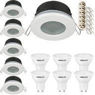 6x svietidlo Hermetické IP44 + LED podhľad GU10 10W 6x svietidlo Hermetické IP44 + LED podhľad GU10 10W