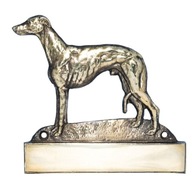 Whippet Doorplate s gravírovaním Whippet Doorplate s gravírovaním