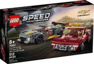 LEGO Bricks Speed ​​​​Champions 76903 Chevrolet Corvette C8-R a 1968 Corvette