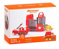 Marioinex stavebné bloky mini vafle hasič