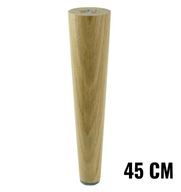 1x Noha dubové nohy 45 cm dub rovná noha lakovaná 1x Noha dubové nohy 45 cm dub rovná noha lakovaná