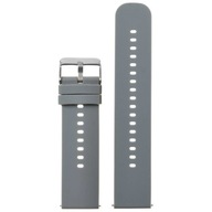 Gumený remienok na hodinky U27 - tmavošedá/strieborná - 20mm Gumený remienok na hodinky U27 - tmavošedá/strieborná - 20mm