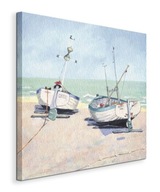 Jane Hawlett Rybárske člny Maľba na plátne 40x40 cm