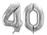 BALÓNY NA 40. NARODENINY ŠTYRIDCA STRIEBORNÝCH 34''2 stupňov BALÓNY NA 40. NARODENINY ŠTYRIDCA STRIEBORNÝCH 34''2 stupňov
