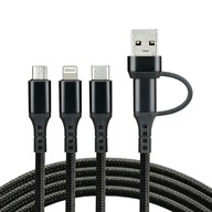 USB Type-C to lightning micro USB-C everActive CBB-1.2ALL kábel 1,2m