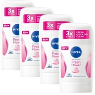 NIVEA Antiperspirant Fresh Flower x4 tyčinka 50 ml NIVEA Antiperspirant Fresh Flower x4 tyčinka 50 ml