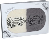 VEĽKONOČNÁ DARČEKOVÁ SADA DVOCH UTERÁKOV 70x140 S VEĽKONOČNOU VÝŠIVKOU VEĽKONOČNÁ DARČEKOVÁ SADA DVOCH UTERÁKOV 70x140 S VEĽKONOČNOU VÝŠIVKOU