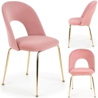 Čalúnená stolička Glamour 583C Pink Velour
