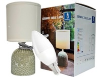 Vrátane keramickej stolovej lampy so žiarovkou Vrátane keramickej stolovej lampy so žiarovkou