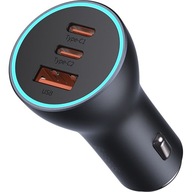 Baseus 2xUSB-C, USB-A 65W autonabíjačka Baseus 2xUSB-C, USB-A 65W autonabíjačka