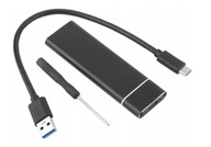 M.2 USB typ C 3.0 hliníkový SSD kryt