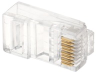 Modulárna zástrčka RJ45/C6*P100, balenie 100 ks Modulárna zástrčka RJ45/C6*P100, balenie 100 ks