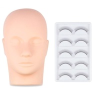 Tréningová hlavica na mihalnice + mihalnice 5 párov Fancy Lashes Tréningová hlavica na mihalnice + mihalnice 5 párov Fancy Lashes