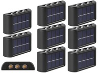 8x Solárne LED terasové svietidlo Denný/Nočný senzor
