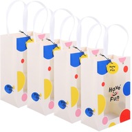 Maloobchodné tašky Darčekové papierové tašky Nity 4ks