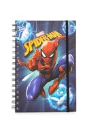 Zápisník A5 Spider-Man Web Strike guma riadkov 80 strán Zápisník A5 Spider-Man Web Strike guma riadkov 80 strán