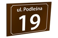 Adresná tabuľa s číslom domu 30 x 20 cm Adresná tabuľa s číslom domu 30 x 20 cm