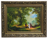 OBRAZ V ZLATOM RÁME 40X50 JEŽIŠ NA CESTE DO EMAUS OBRAZ V ZLATOM RÁME 40X50 JEŽIŠ NA CESTE DO EMAUS
