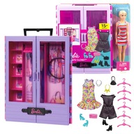Mattel Barbie šatník + bábika + doplnky HJL66
