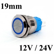 Bistabilný spínač, ZAP/VYP odolný proti vandalizmu 19 mm Bistabilný spínač, ZAP/VYP odolný proti vandalizmu 19 mm
