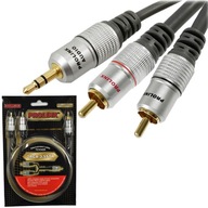KÁBLOVÝ mini JACK 3,5 - 2 RCA STEREO AUDIO PROLINK EXCLUSIVE TCV 3420 1,8 m KÁBLOVÝ mini JACK 3,5 - 2 RCA STEREO AUDIO PROLINK EXCLUSIVE TCV 3420 1,8 m