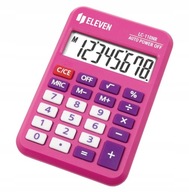 RUŽOVÁ digitálna MATEMATICKÁ KALKULAČKA MALÁ Vrecková veľkosť ELEVEN RUŽOVÁ digitálna MATEMATICKÁ KALKULAČKA MALÁ Vrecková veľkosť ELEVEN