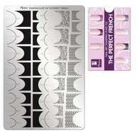 Moyra Set Stamp tanier + šablóna na skúšanie fólie 132 Perfect French Moyra Set Stamp tanier + šablóna na skúšanie fólie 132 Perfect French